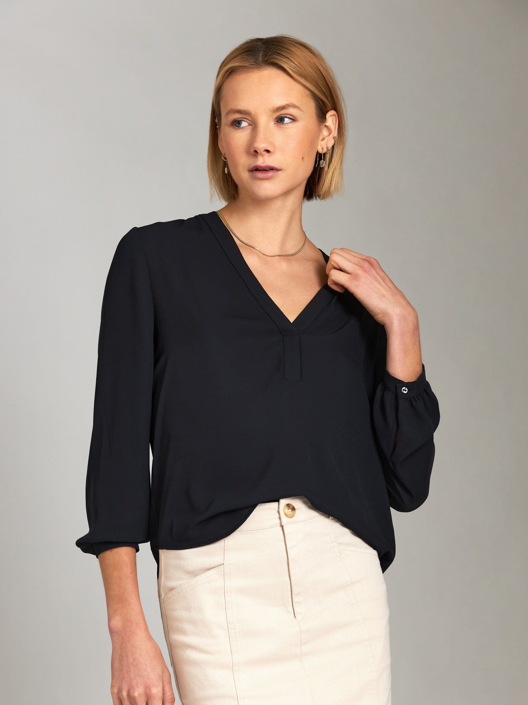 TOPS - Monk & Lou - Dobby Adina Blouse - PLENTY