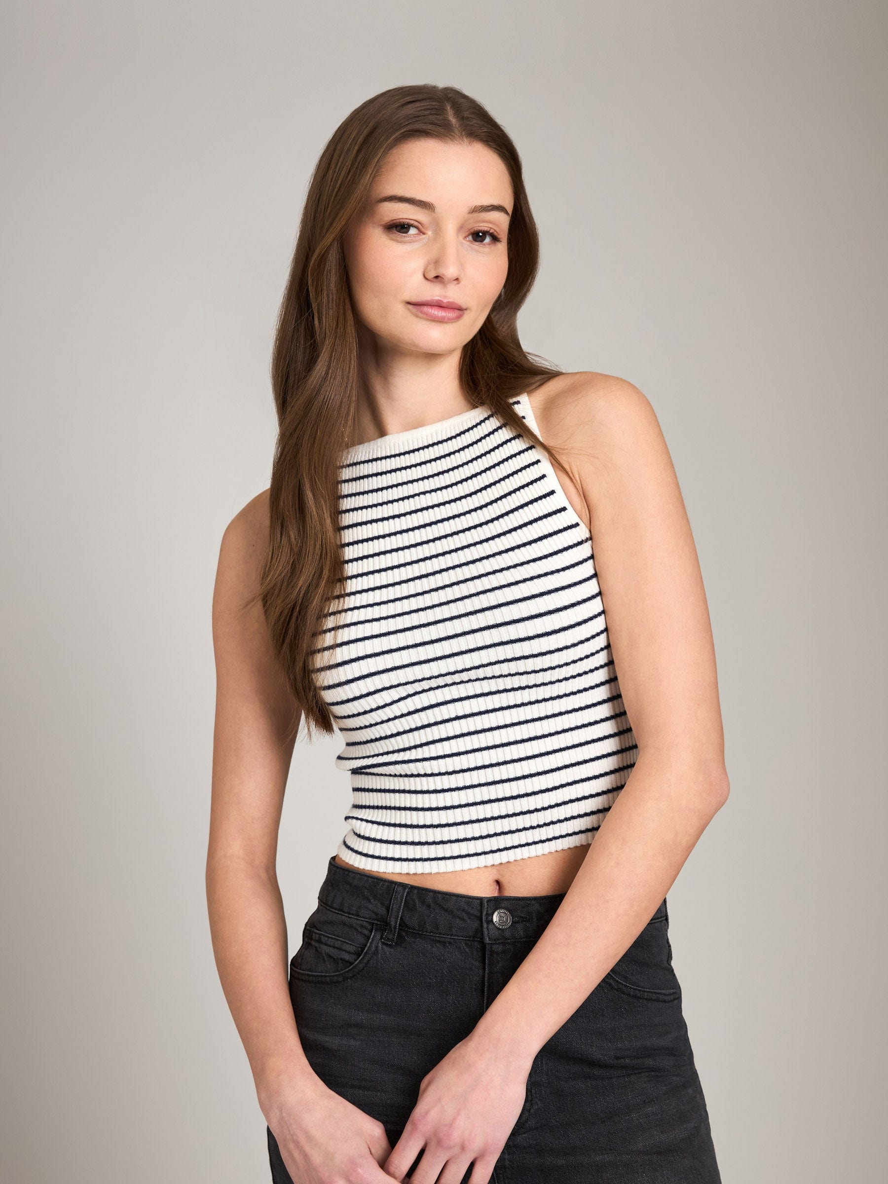 Stripe Tyner Apron Tank