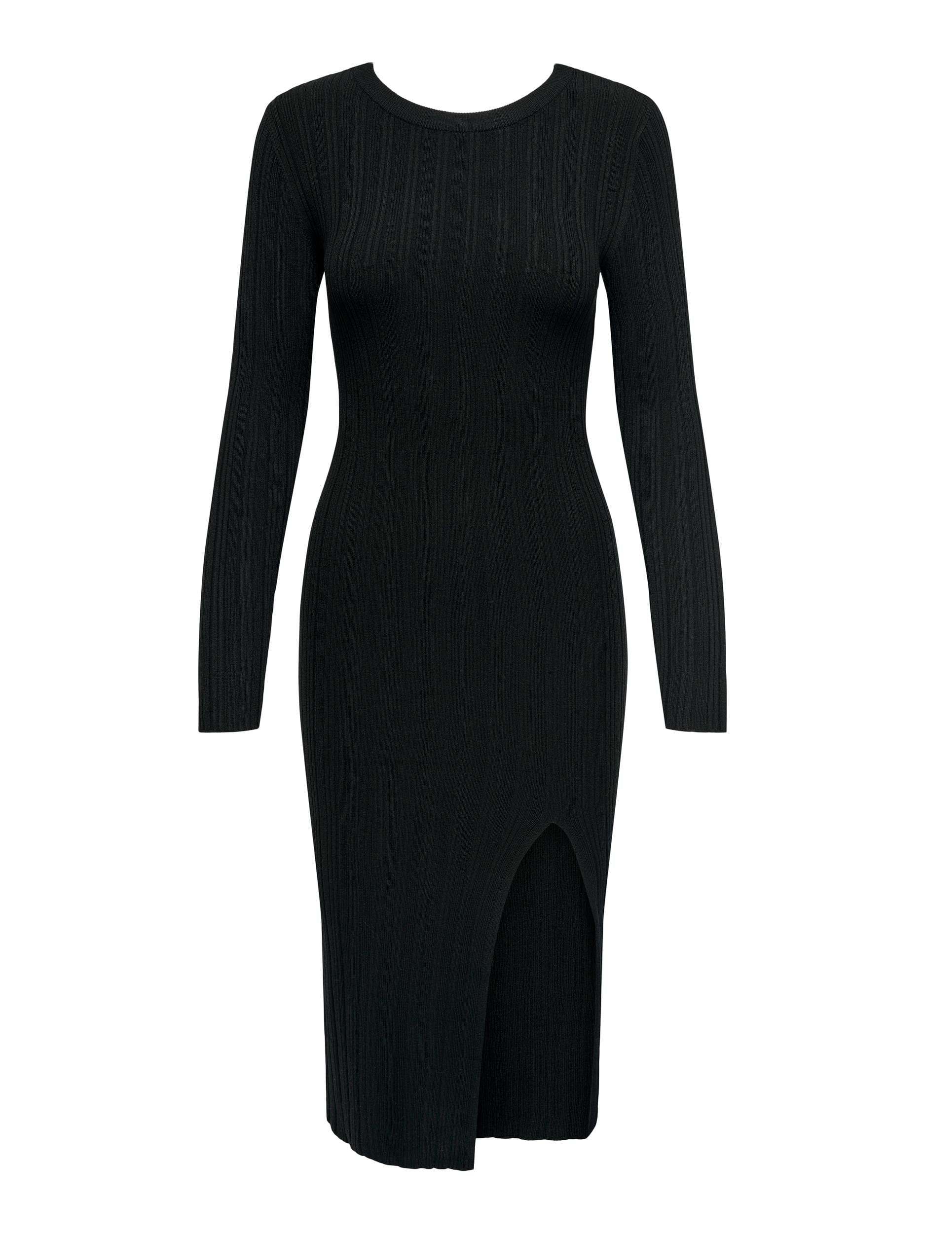 Meddi Ribbed O Neck Dress