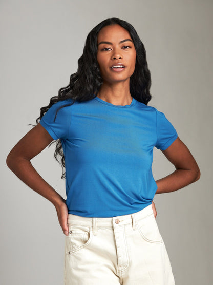 TOPS - Ribbon Luxe - Modal Virgo Tee - PLENTY