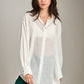 Sheer Button Down Shirt