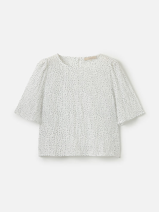 Crinkled Dot Adair Blouse