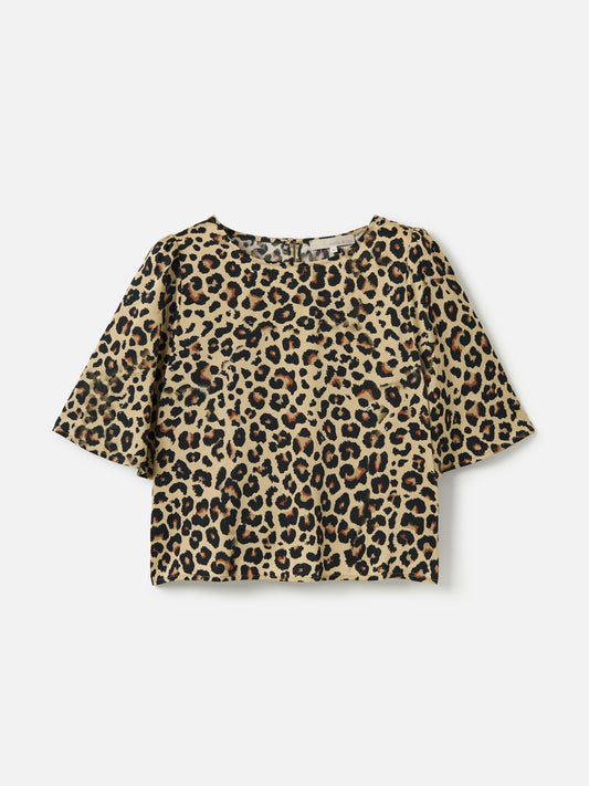 Leopard Print Adair Blouse