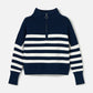 Ottoman Stripe Colby Quarter Zip Pullover