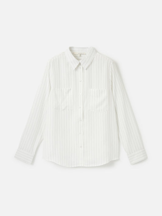 Tara Pinstripe Button Up Shirt