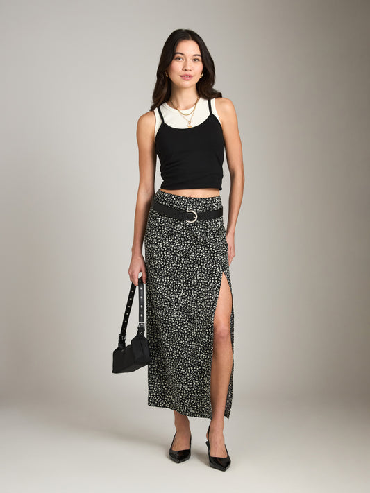 Tilda Floral Column Skirt