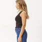 TOPS - AFENDS - Peony Ribbed High Neck Tank - PLENTY