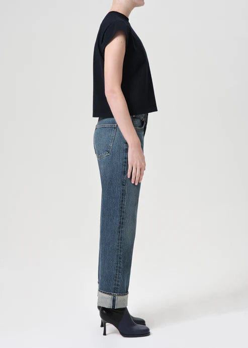 AGOLDE DENIM Fran Low Slung Easy Straight - Dwell