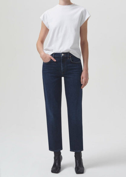 Denim - AGOLDE - Kye Mid Rise Straight Crop Jean - PLENTY