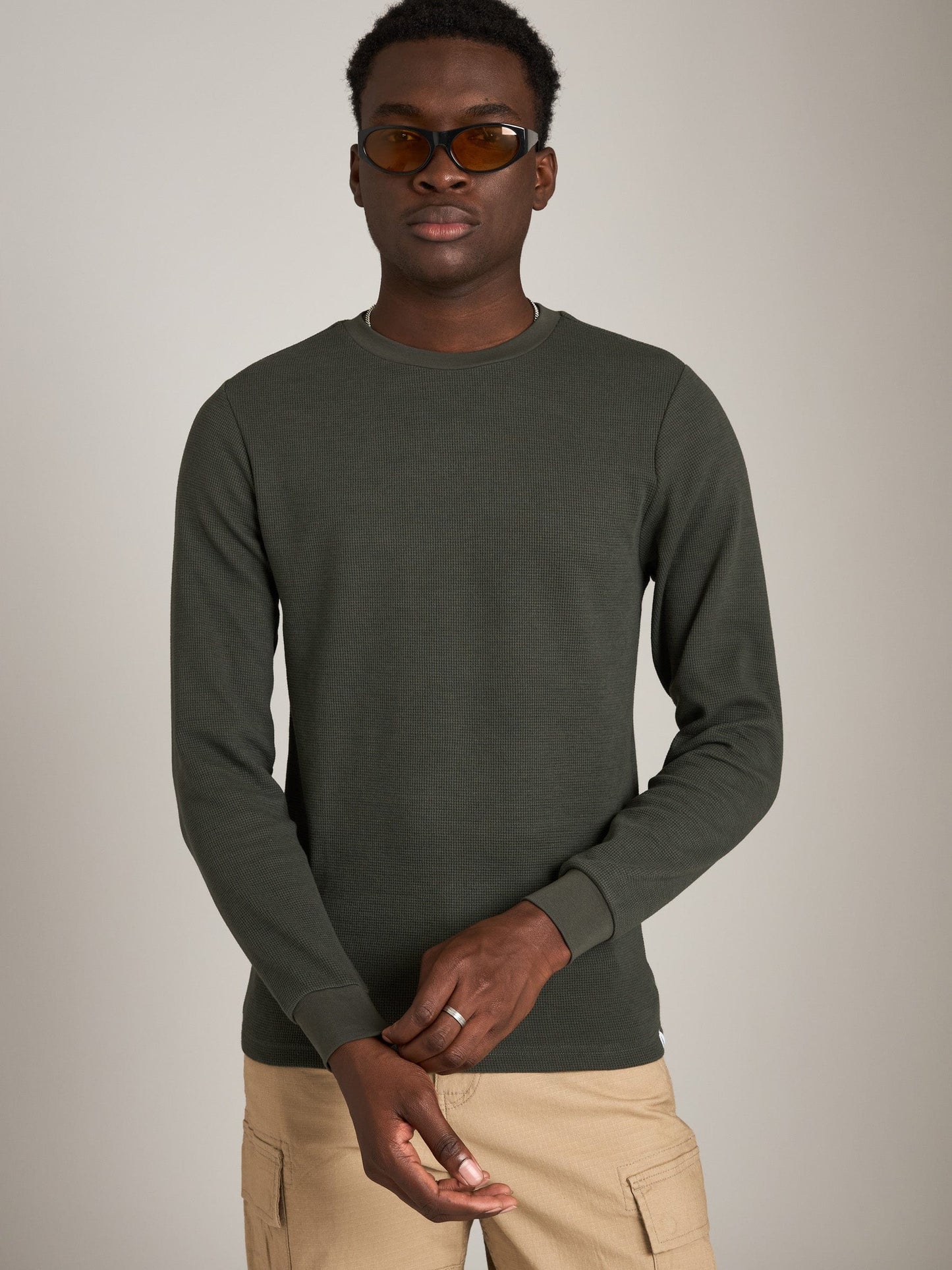 ATRIUM M TOPS Dark Green / S Thermal Jersey Longsleeve T-Shirt