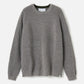 ATRIUM M SWEATERS Heather Gray Seal / XS Honeycomb Knit Crew Neck Pullover