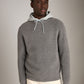 ATRIUM M SWEATERS Heather Gray Seal / XS Honeycomb Knit Crew Neck Pullover