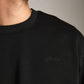 ATRIUM M SWEATERS Reverse Weave Crewneck Pullover W/Script