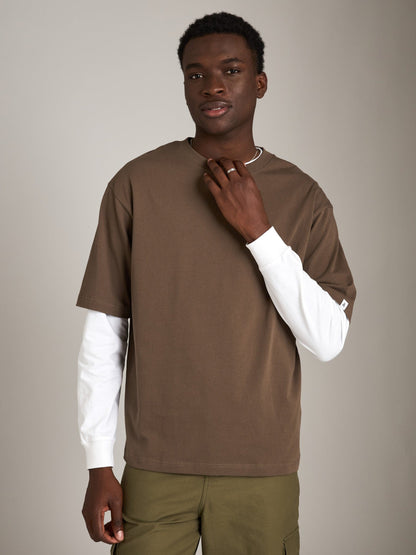 ATRIUM M TOPS Walnut / XS Relaxed Oversized Tee