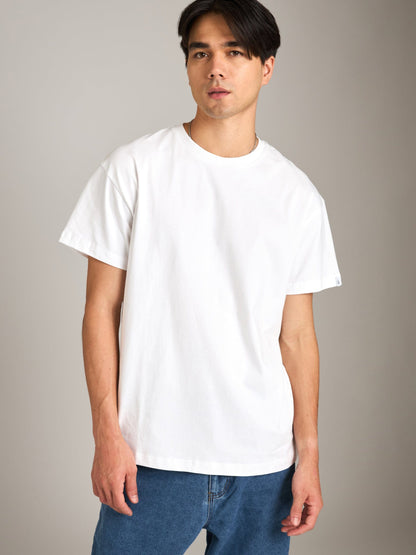 ATRIUM M TOPS White / XS Crewneck Short Sleeve T-Shirt