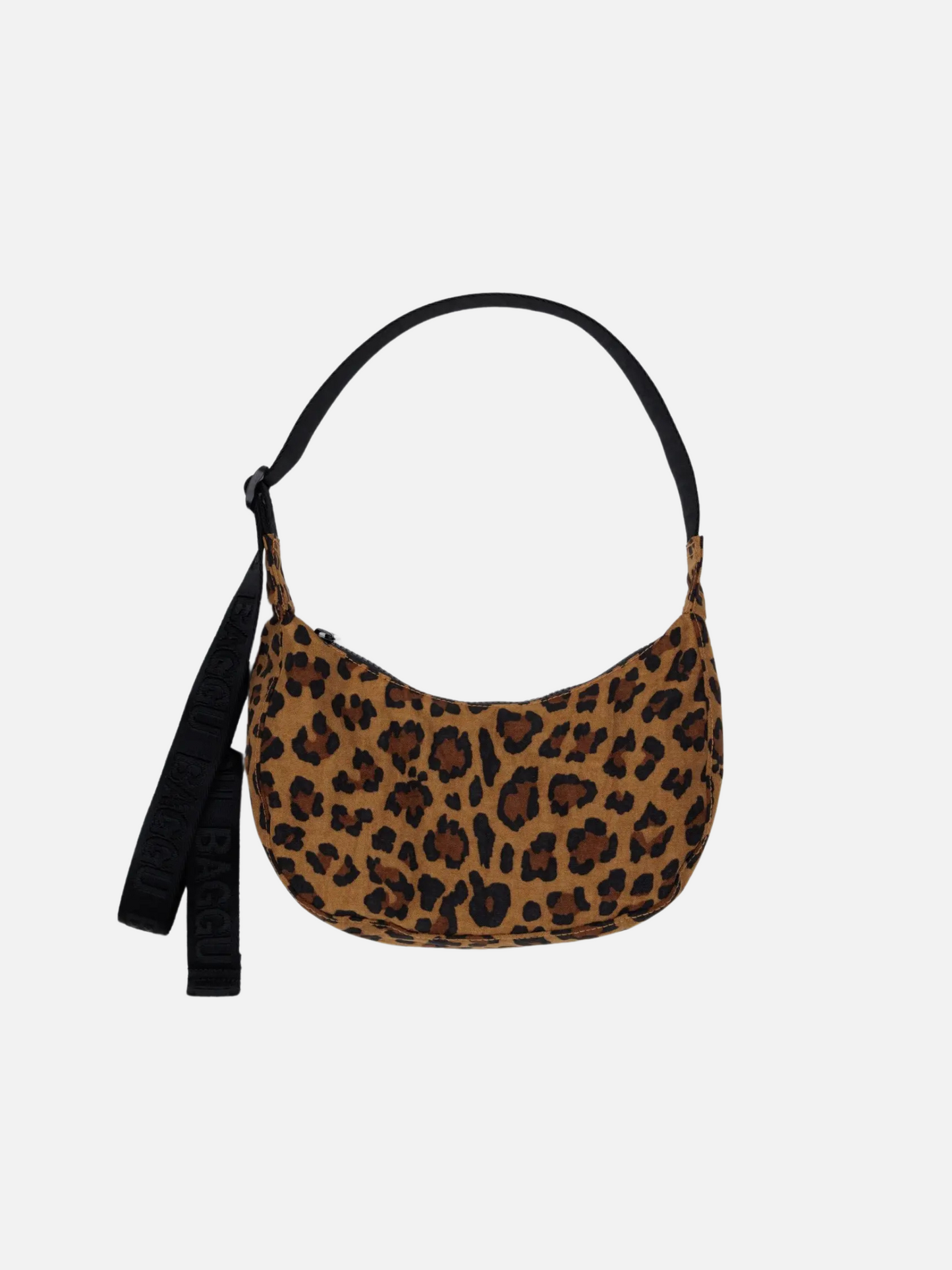 Small Nylon Crescent Bag - Leopard