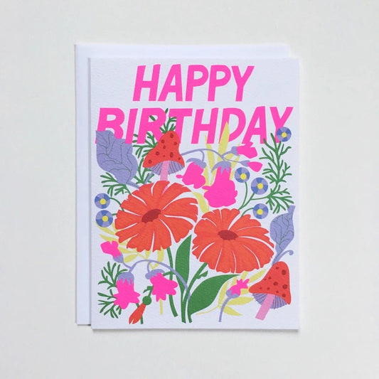 lifestyle - BANQUET - Mushroom Floral Card - PLENTY