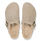 BIRKENSTOCK SHOES Boston Shearling - Taupe Suede