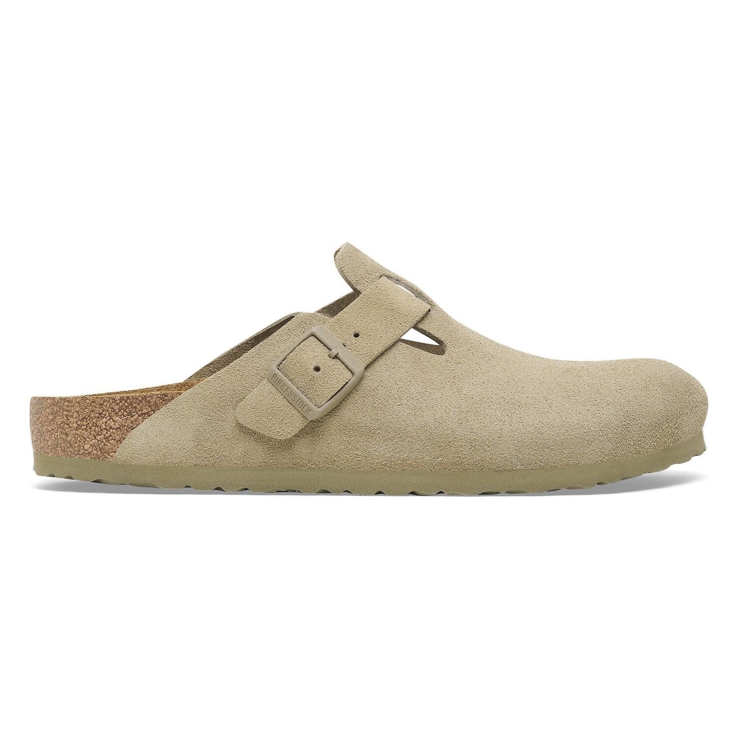 BIRKENSTOCK SHOES Faded Khaki / 36 Boston Suede