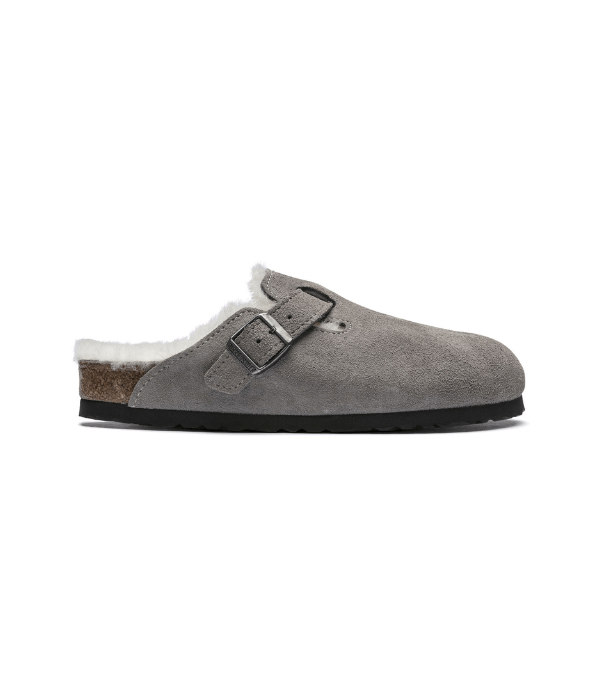 SHOES - BIRKENSTOCK - Boston Shearling Suede - PLENTY