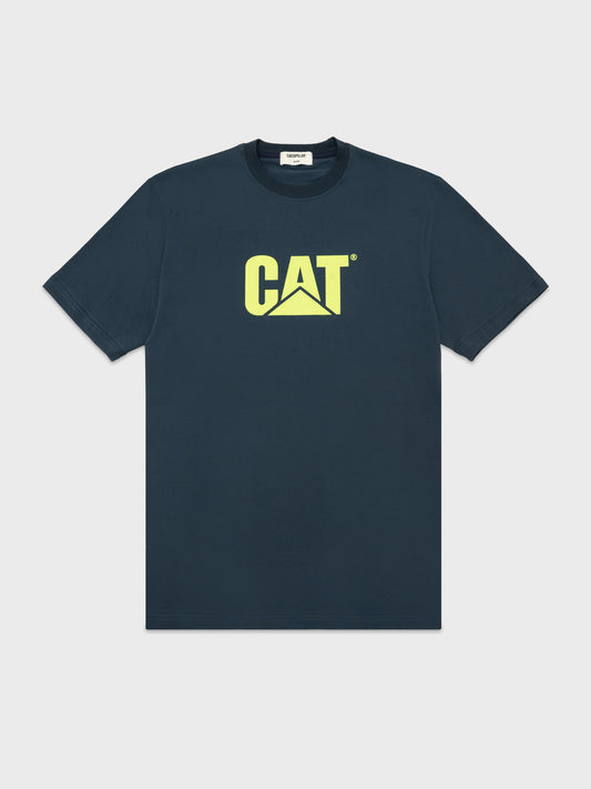 CAT WWR m tees Blue Nights / S Logo T-Shirt