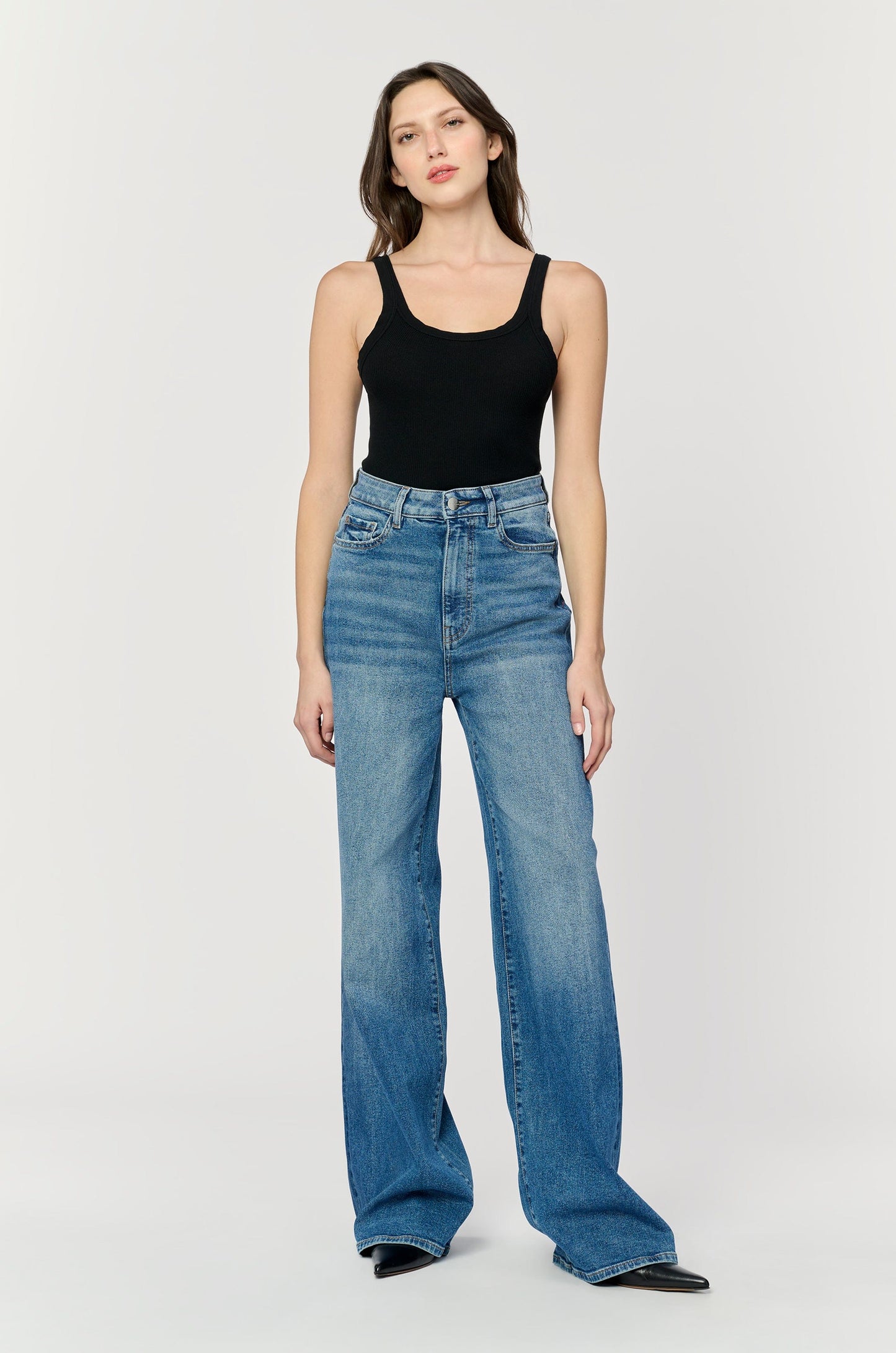 DENIM - WARP & WEFT - NCE Relaxed Wide Leg - Rockaway - PLENTY