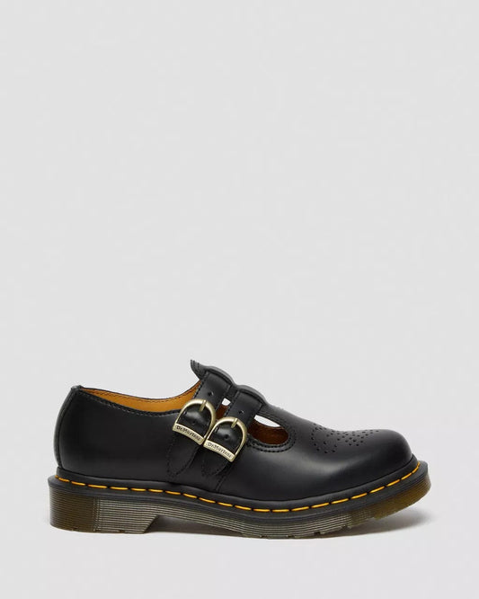 DR.MARTENS SHOES Black Leather / 10 8065 Mary Jane Smooth Leather