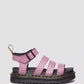 DR.MARTENS SHOES Muted Purple Athena / 6 Blaire 3-Strap Sandal Zebrilla