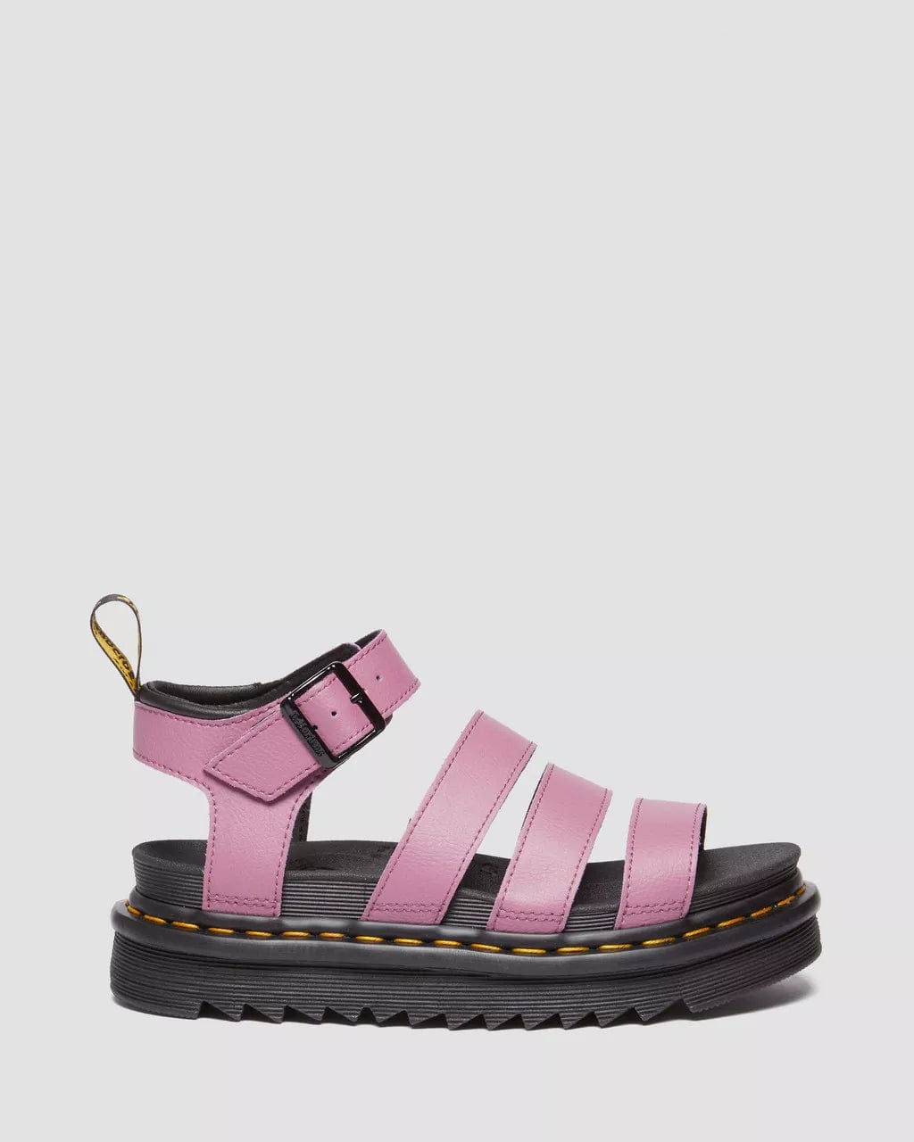 DR.MARTENS SHOES Muted Purple Athena / 6 Blaire 3-Strap Sandal Zebrilla