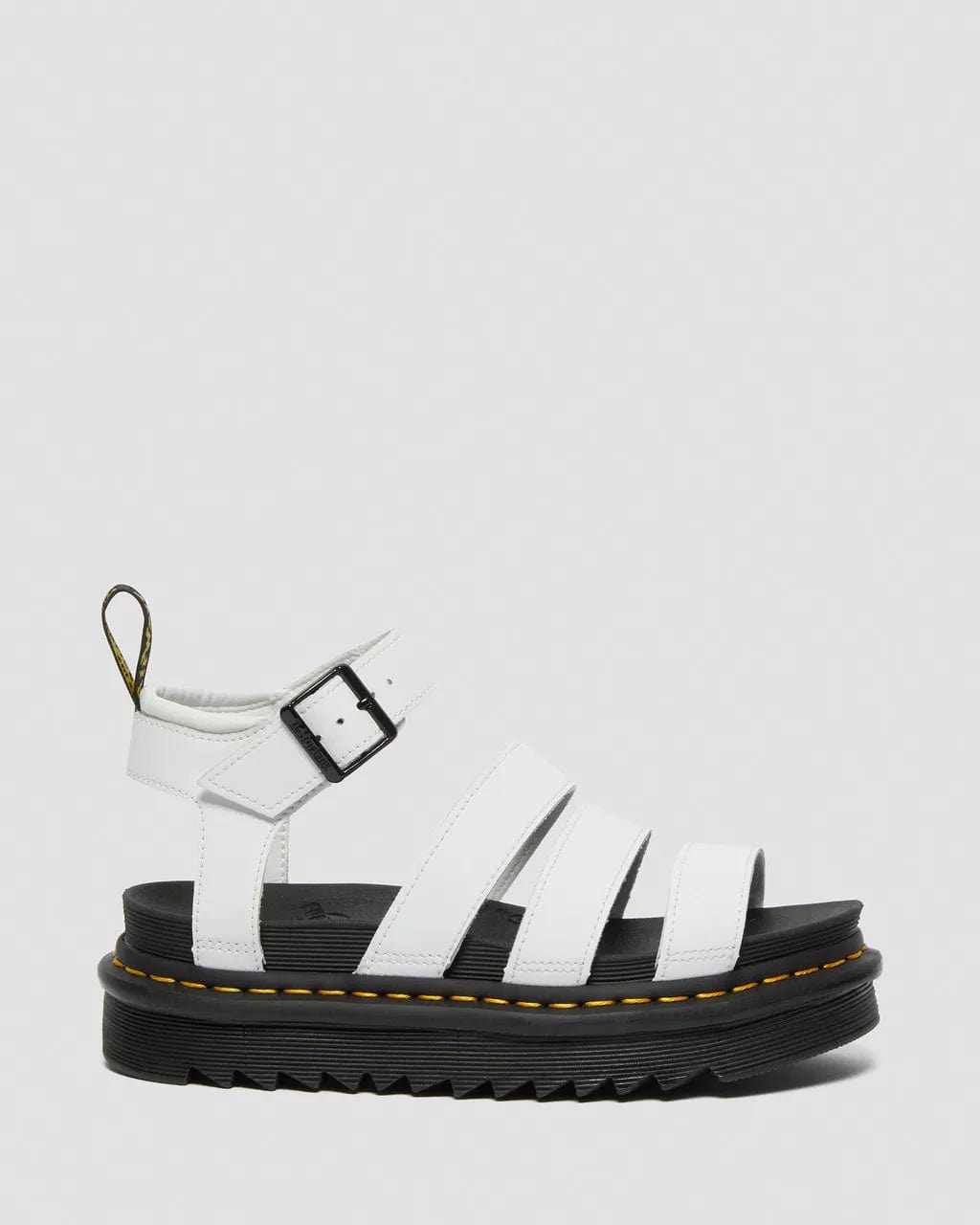 DR.MARTENS SHOES White Hydro / 11 Blaire 3-Strap Sandal Zebrilla