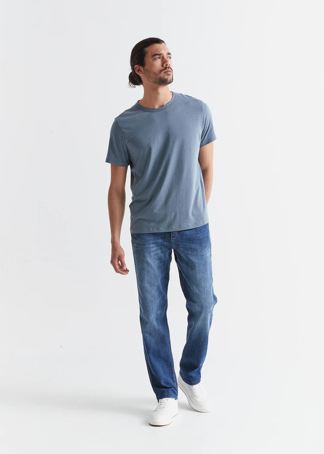 m bottoms - DUER - Performance Denim Athletic Straight - Galactic - PLENTY