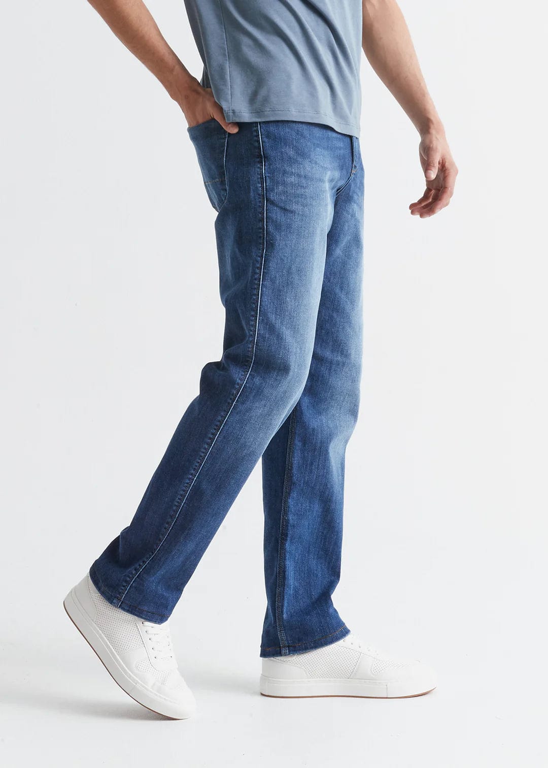 m bottoms - DUER - Performance Denim Athletic Straight - Galactic - PLENTY