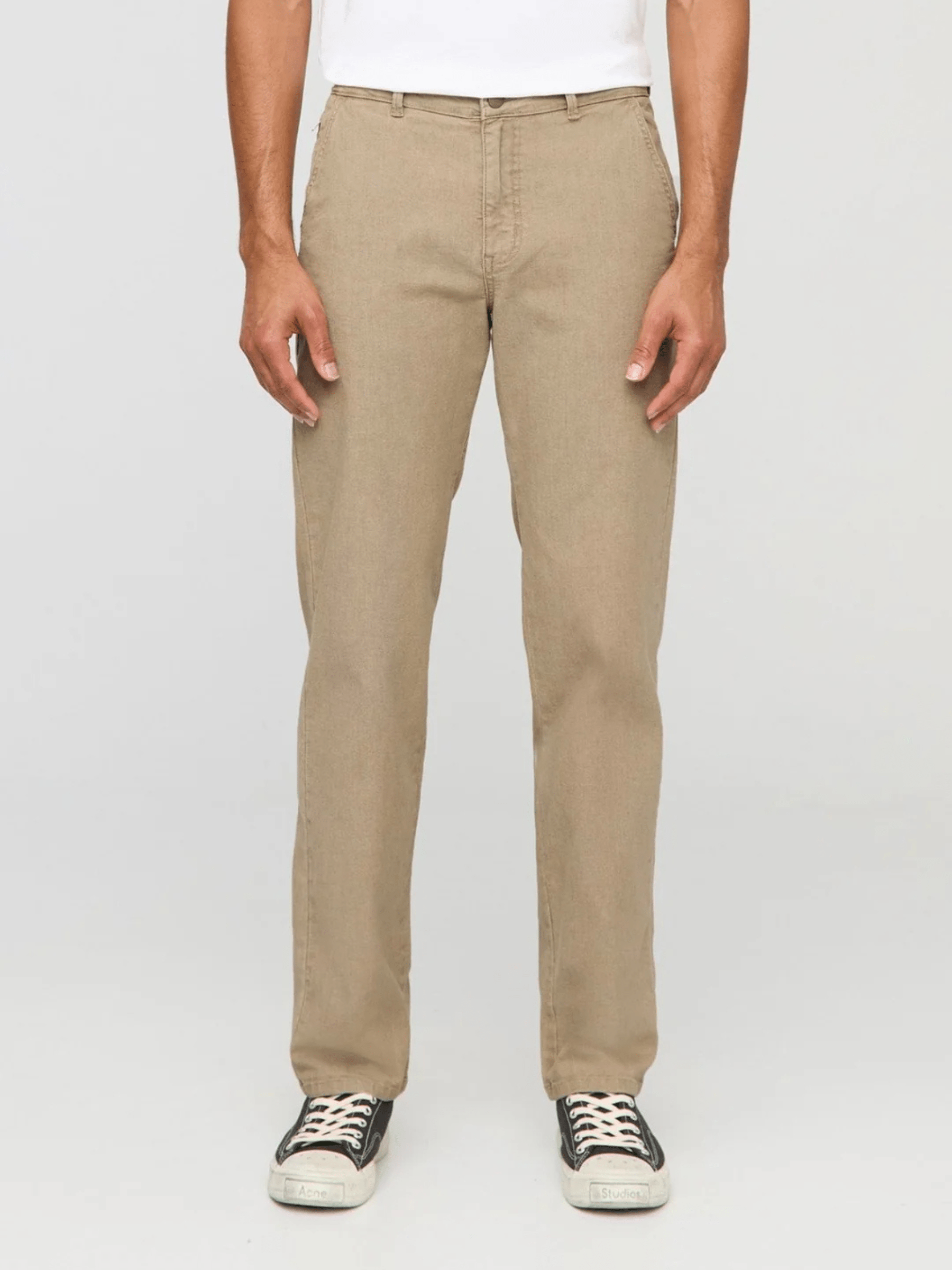 DUER BOTTOMS Tan / 29-30 Stretch Canvas Relaxed Straight Chino