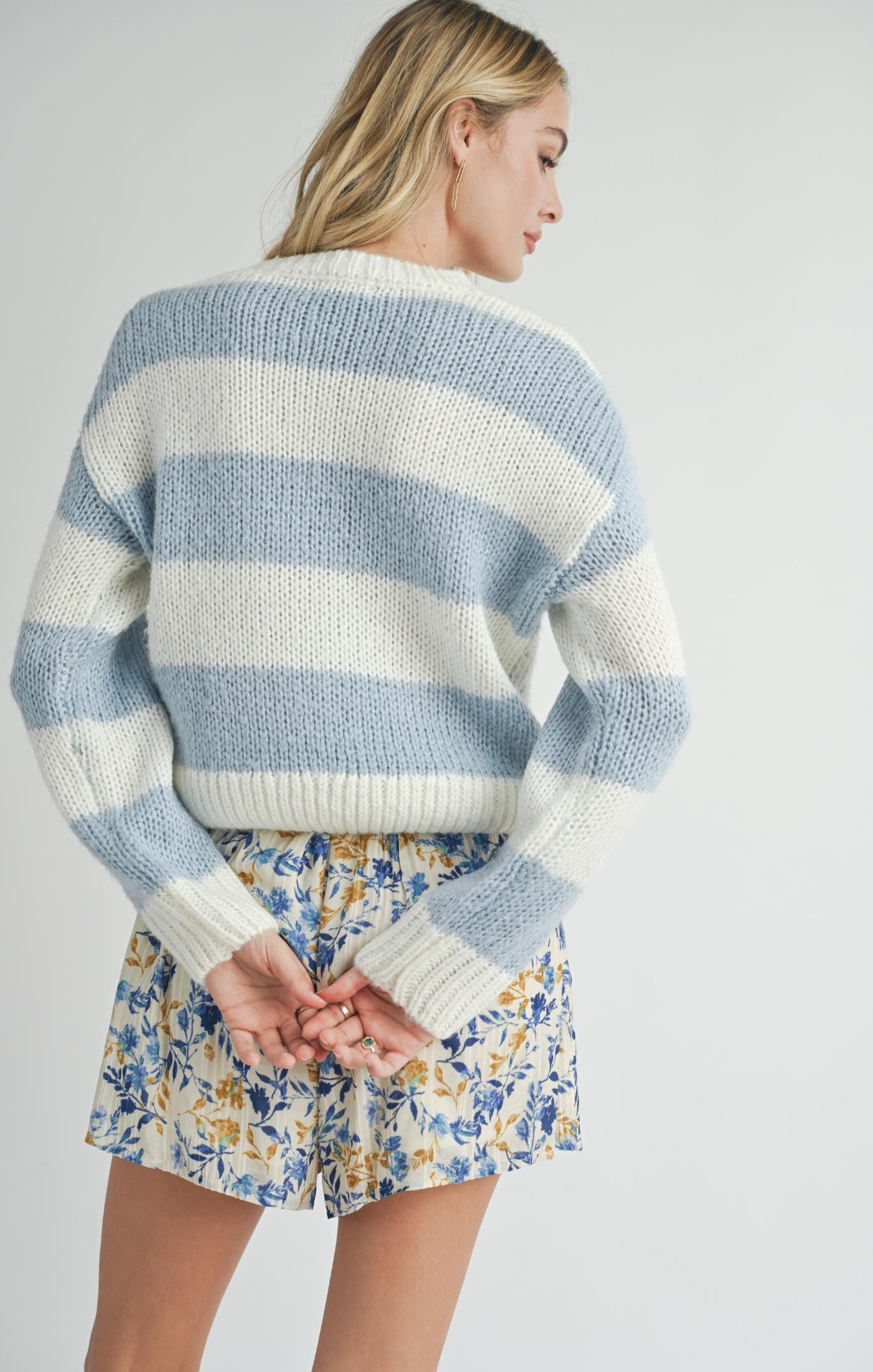 Sweater - SADIE & SAGE - Clara Chunky Stripe Sweater - PLENTY