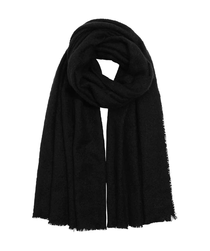 ECHO ACCESSORIES Black Buzzy Boucle Scarf