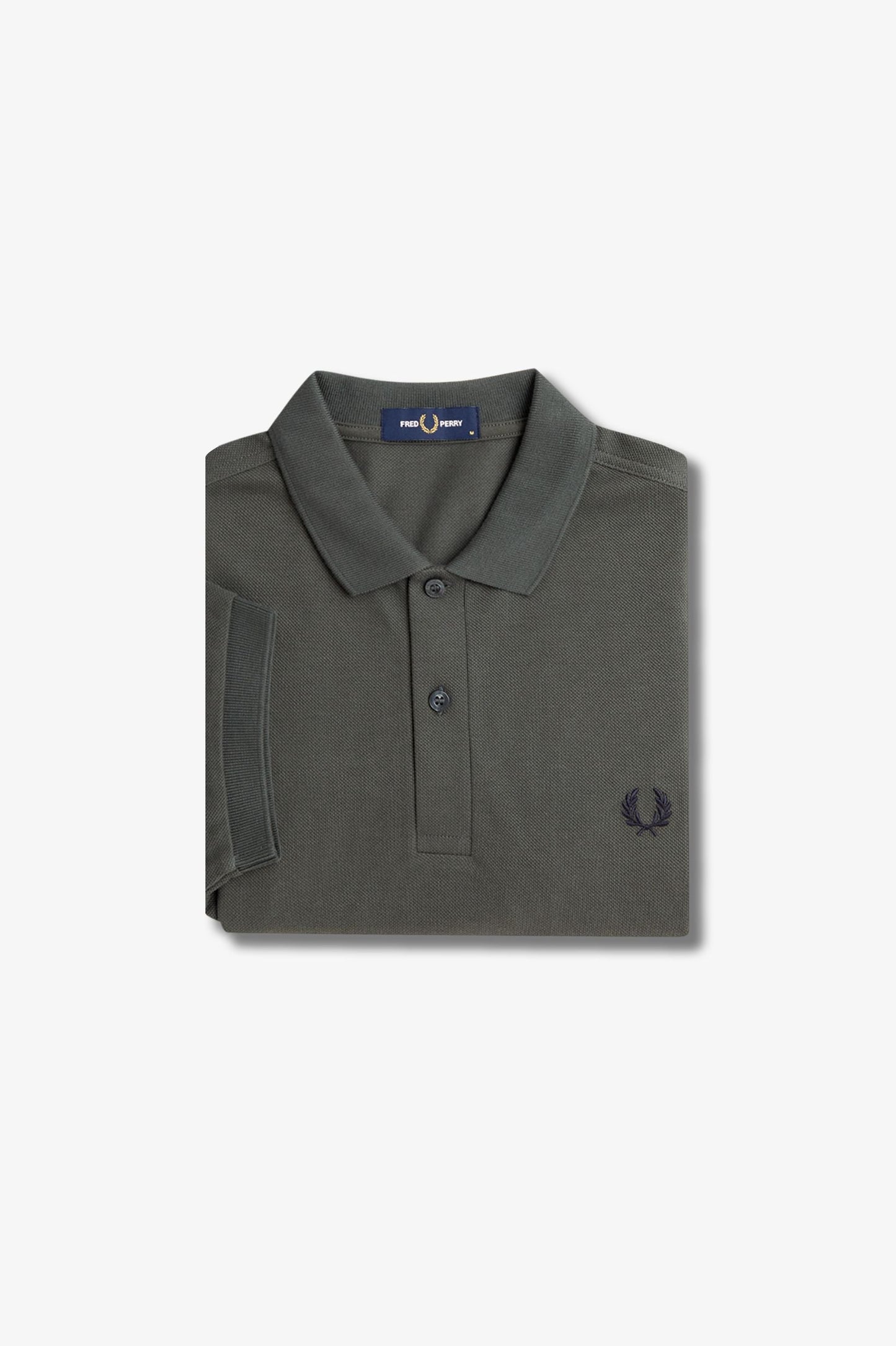 FRED PERRY m tops Field Green/Navy / S Plain Shirt