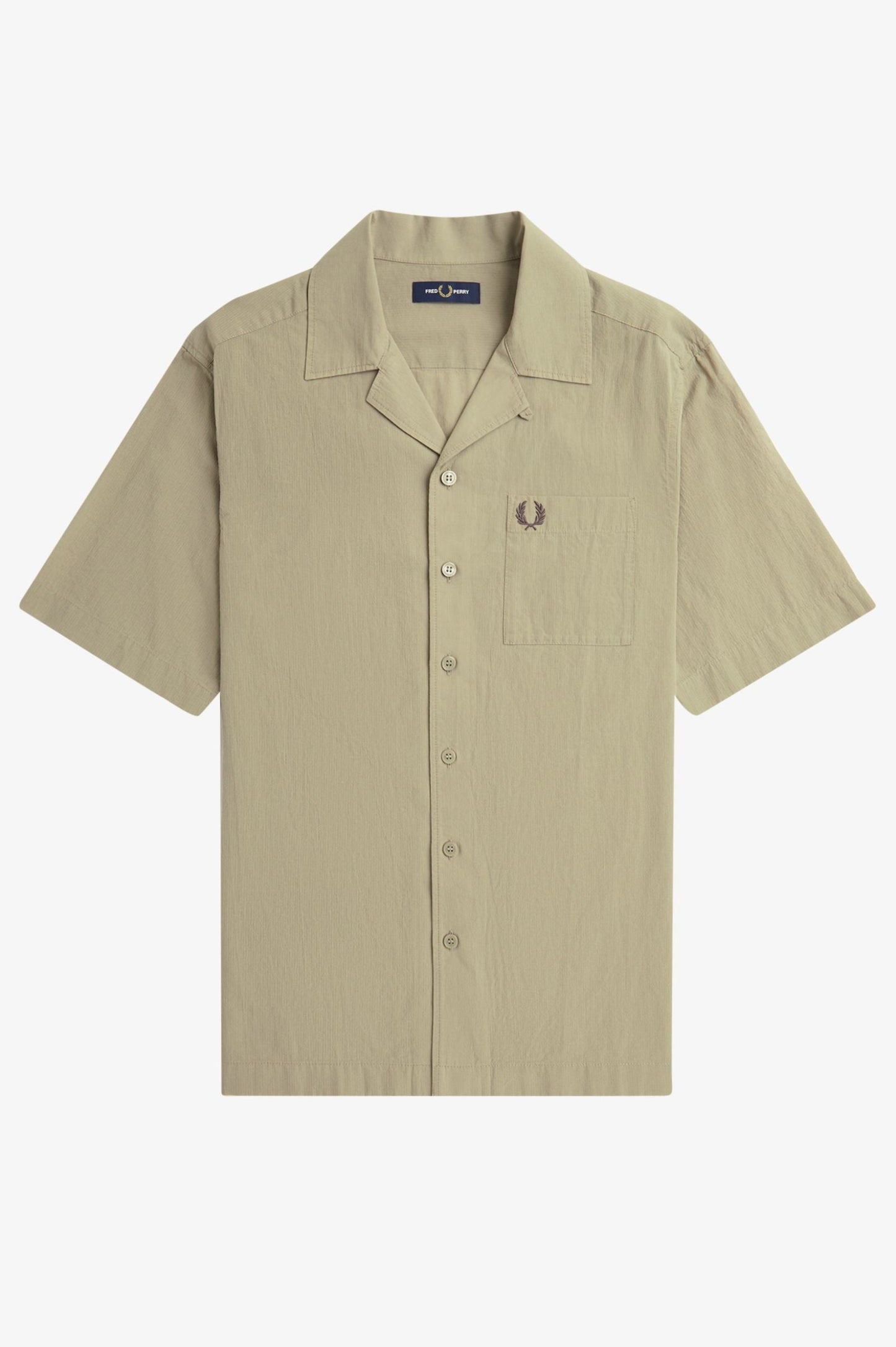 M TOPS - FRED PERRY - Lightweight Texture Revere Collar Shirt - PLENTY