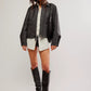 FREE PEOPLE OUTERWEAR Blair Vegan Leather Jacket