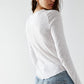 FREE PEOPLE LONG SLEEVE TOPS FREE PEOPLE BE MY BABY LONG SLEEVE TEE