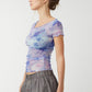 TOPS - FREE PEOPLE - Print On The Dot Baby Tee - PLENTY