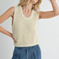 Sweater - SADIE & SAGE - Elsie Sweater Tank - PLENTY