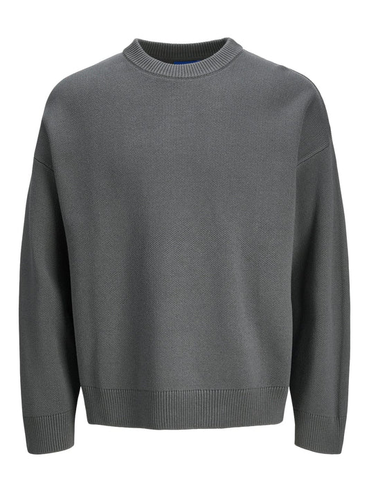 JACK JONES m sweaters Iron Gate / XS Kobe Knit Crew Neck