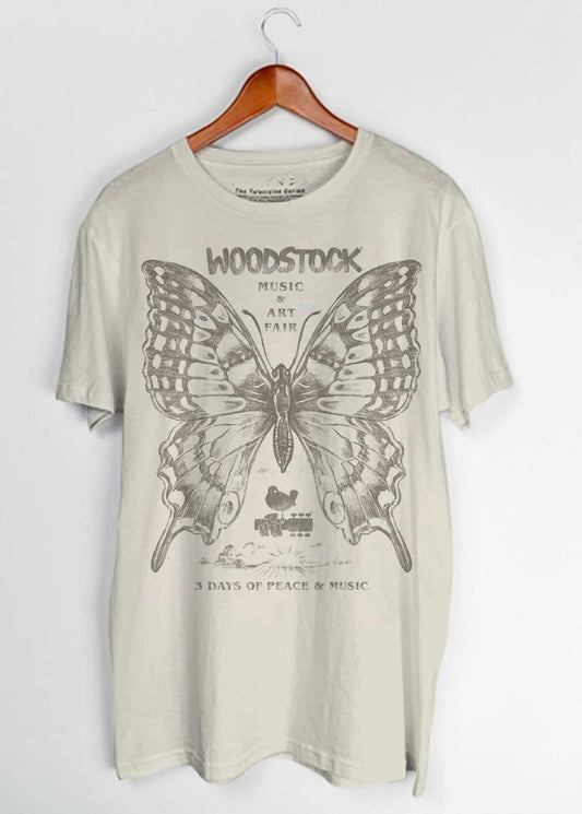 TOPS - JACK OF ALL TRADES - Woodstock Butterfly Tee - PLENTY