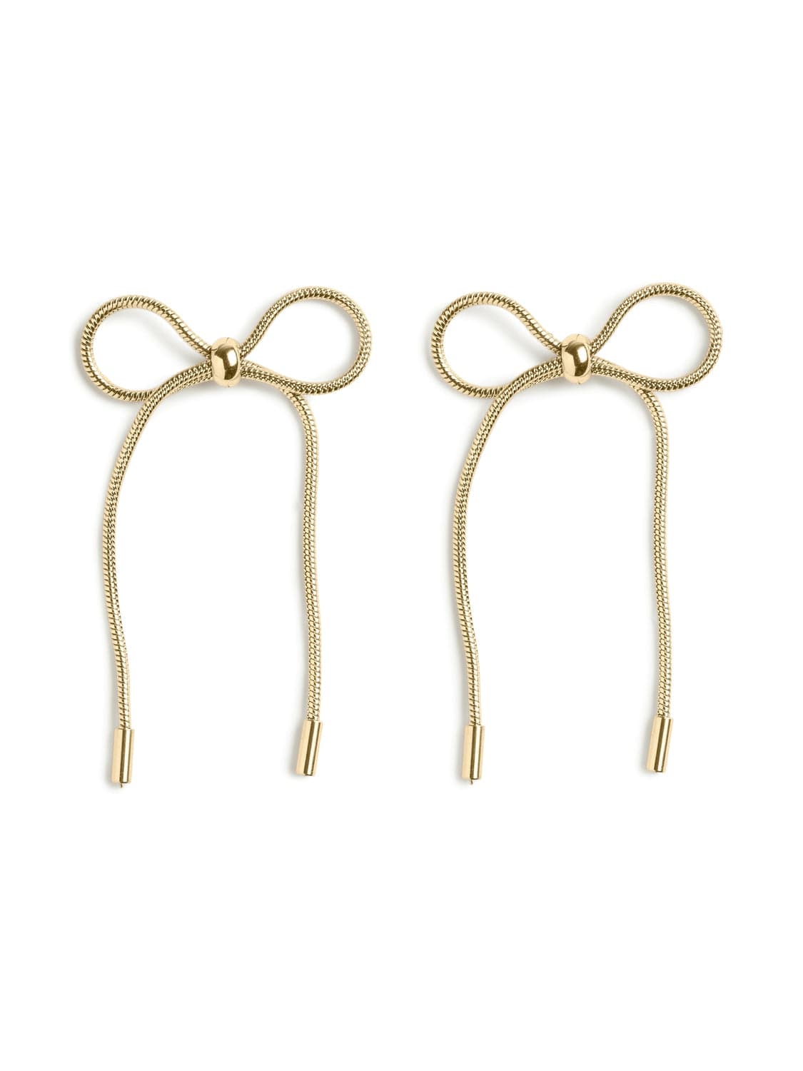 JEM ACCESSORIES Gold Pernille Bow Earrings