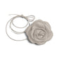 JEM ACCESSORIES Silver Posa Rose Choker