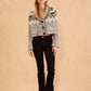 JOHN & JENN Sweater Brady Crop Fairisle Cardigan