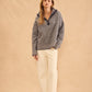 JOHN & JENN Sweater Dominic Herringbone Quarter Zip Pullover