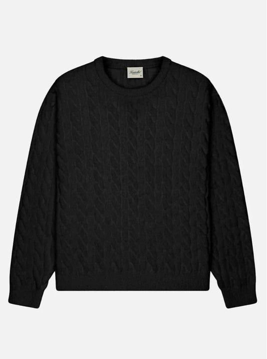 KUWALLA M SWEATERS Braided Crew Neck