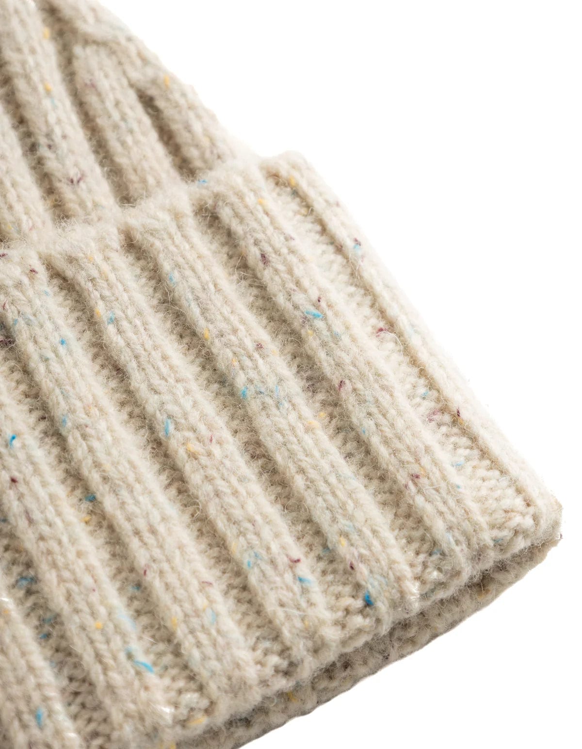 Wells Fleck Wool Rib Beanie