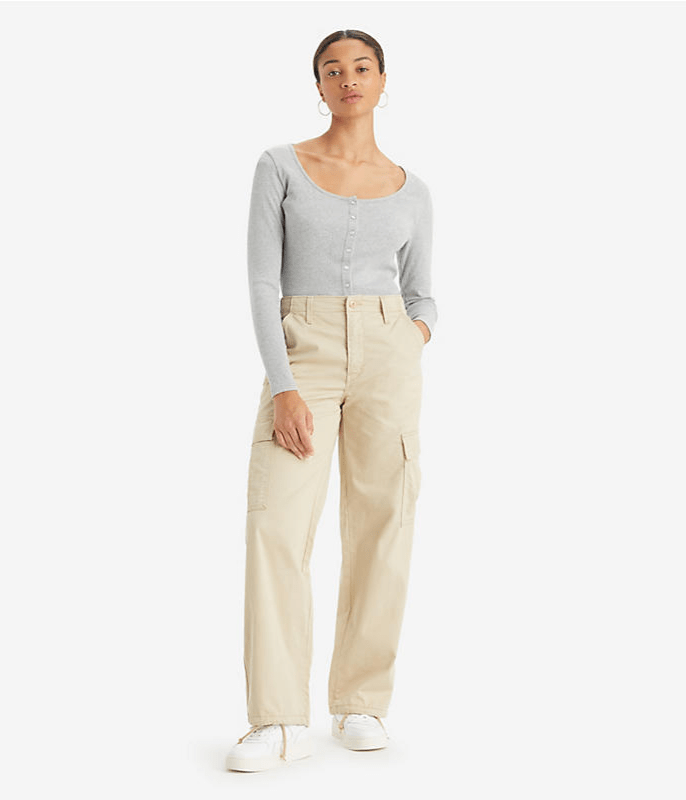 LEVI'S Bottoms Safari / 24 94 Baggy Cargo - Safari